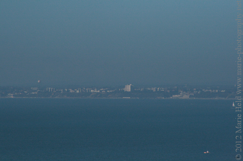 Bournemouth seen from the isle of Wight.
